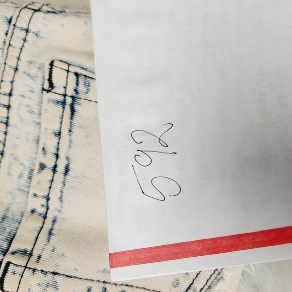 Forever 21 White & Blue A-Line Jean Shorts With Pockets 592 - Picture 9 of 9